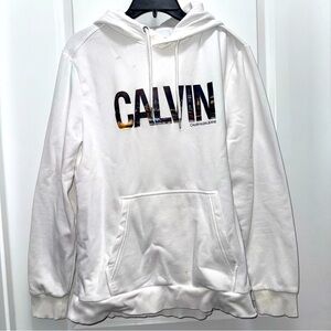 Calvin Klein Jeans White New York City Sweatshirt Hoodie
